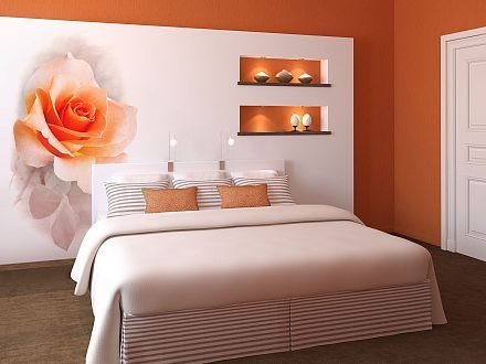 фотообои спальня розы фото 