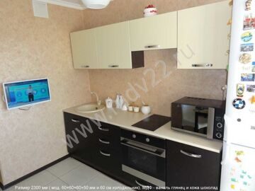 Кухни на заказ в Барнауле. Прямая кухня. Размер 2300 мм.