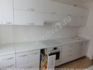Кухни на заказ. Кухня прямая. Длина 3300 мм